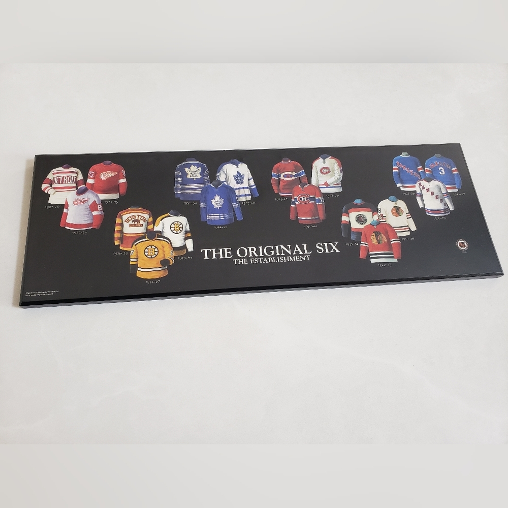 NHL the original six hockey teams and arenas plaques
